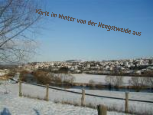 Körle im Winter v.d. Hengstweide aus gesehen